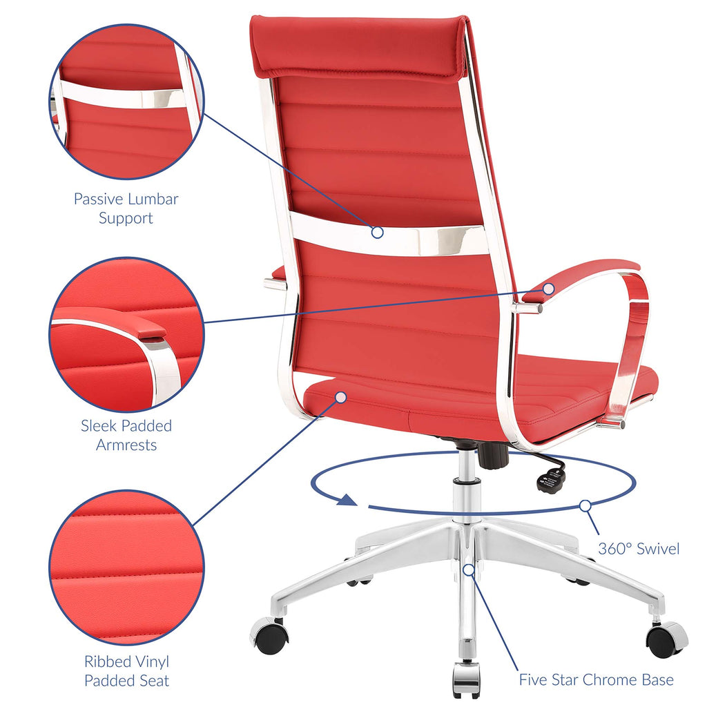 Jive Highback Office Chair - Red