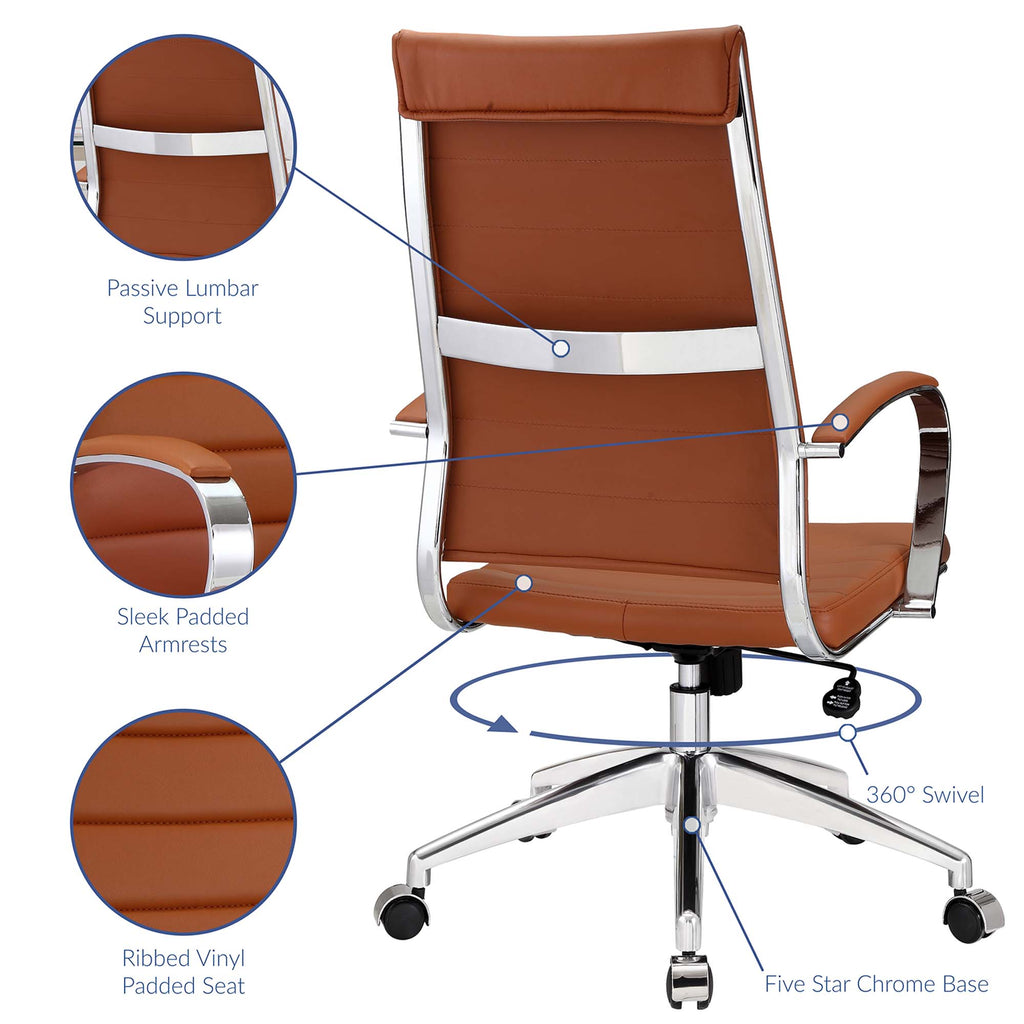 Jive Highback Office Chair - Terracotta