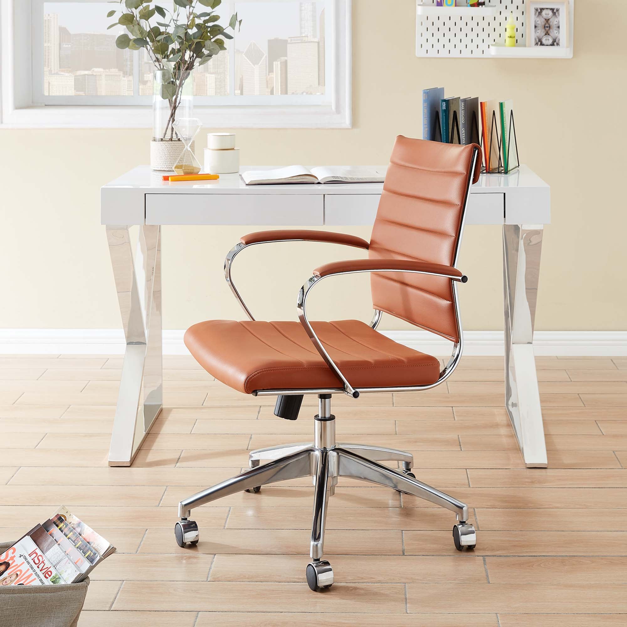 Jive Mid Back Office Chair - Terracotta