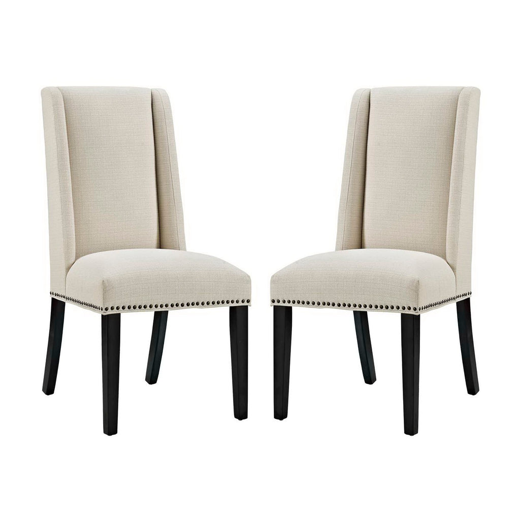 Baron Fabric Dining Chair Set of 2 - Beige
