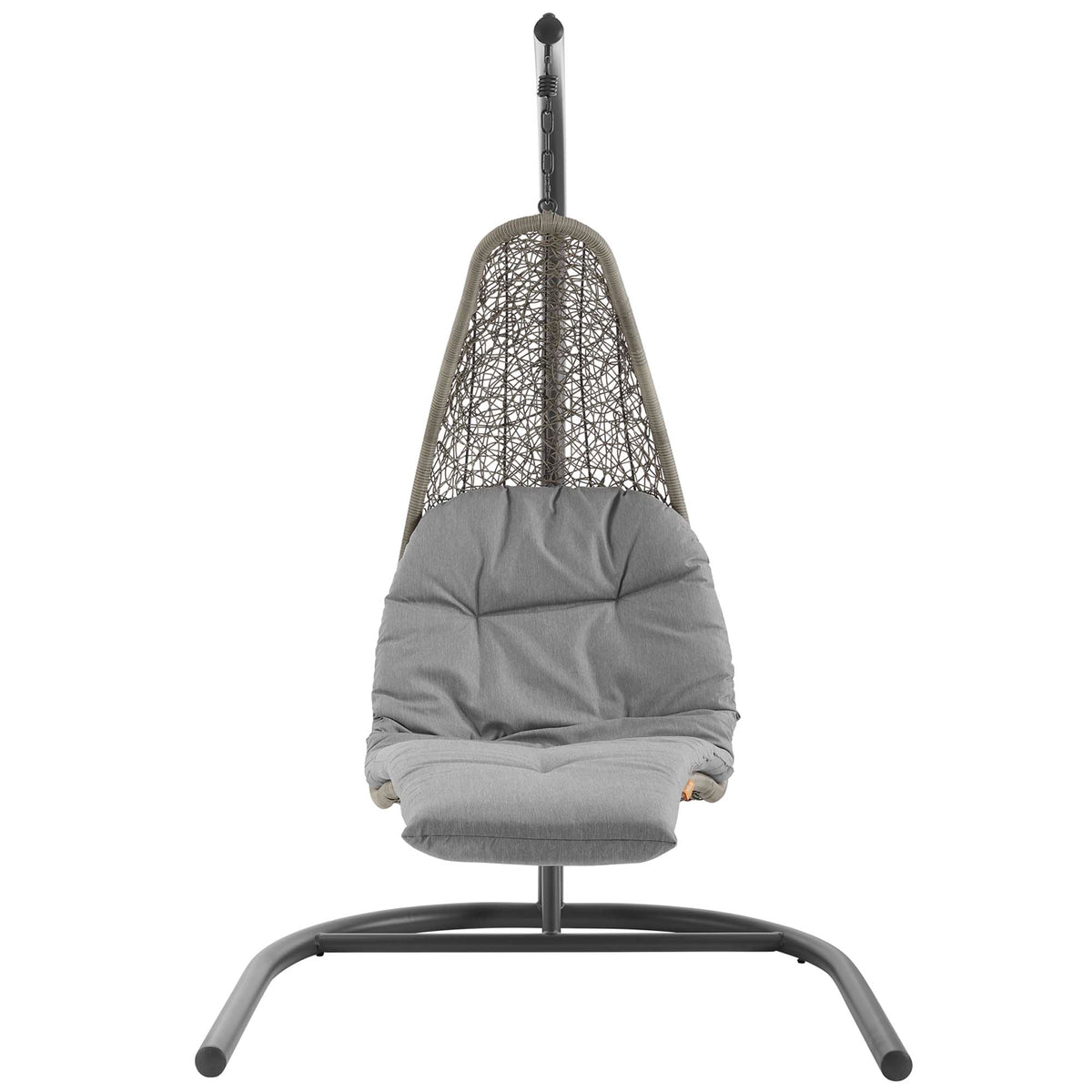 Landscape Hanging Chaise Lounge Outdoor Patio Swing Chair - Light Gray Gray (EEI-2952-LGR-GRY)