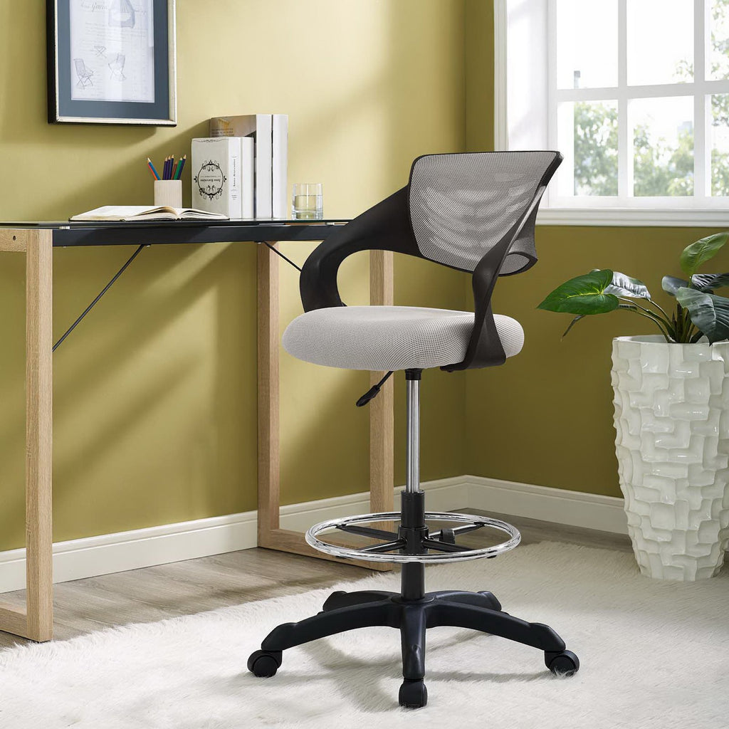 Thrive Mesh Drafting Chair - Gray