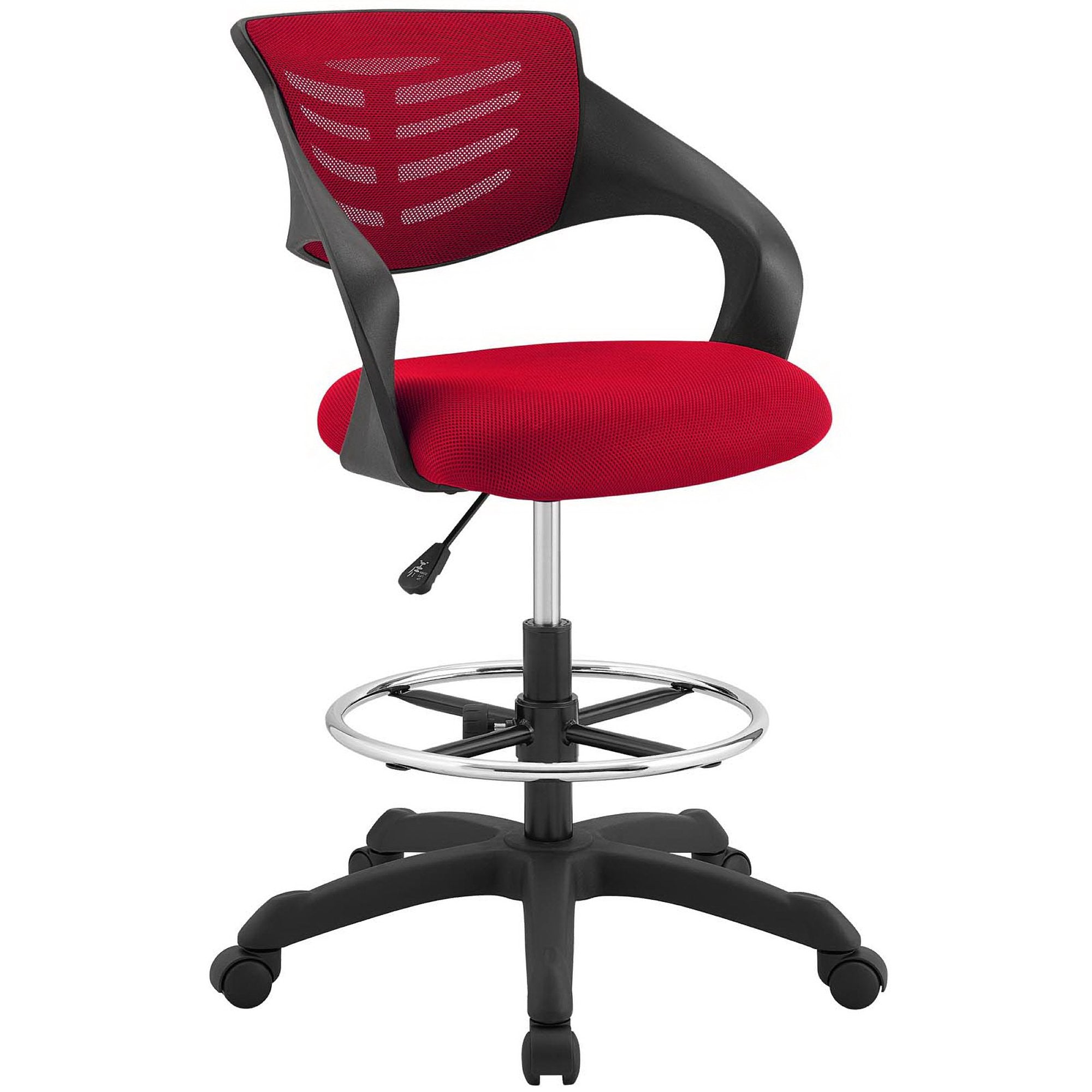 Thrive Mesh Drafting Chair - Red
