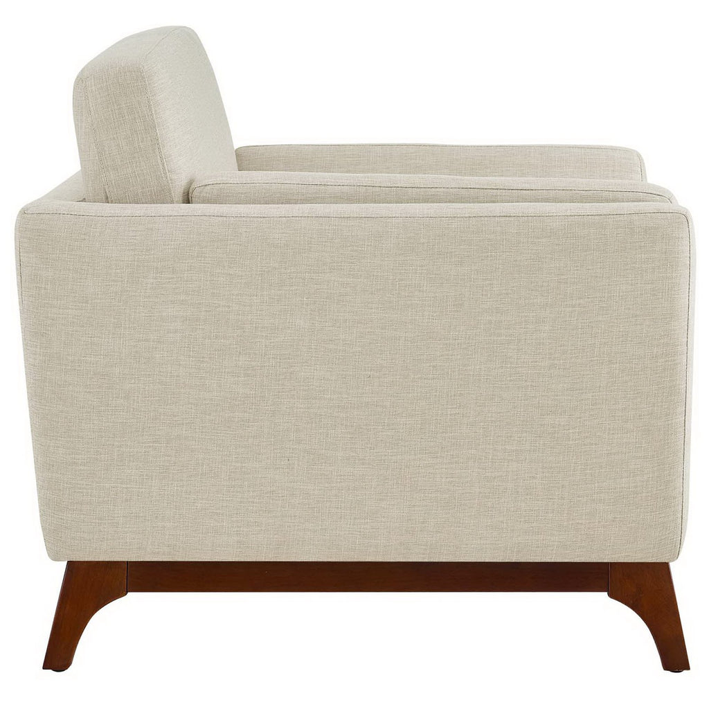 Chance Upholstered Fabric Armchair - Beige