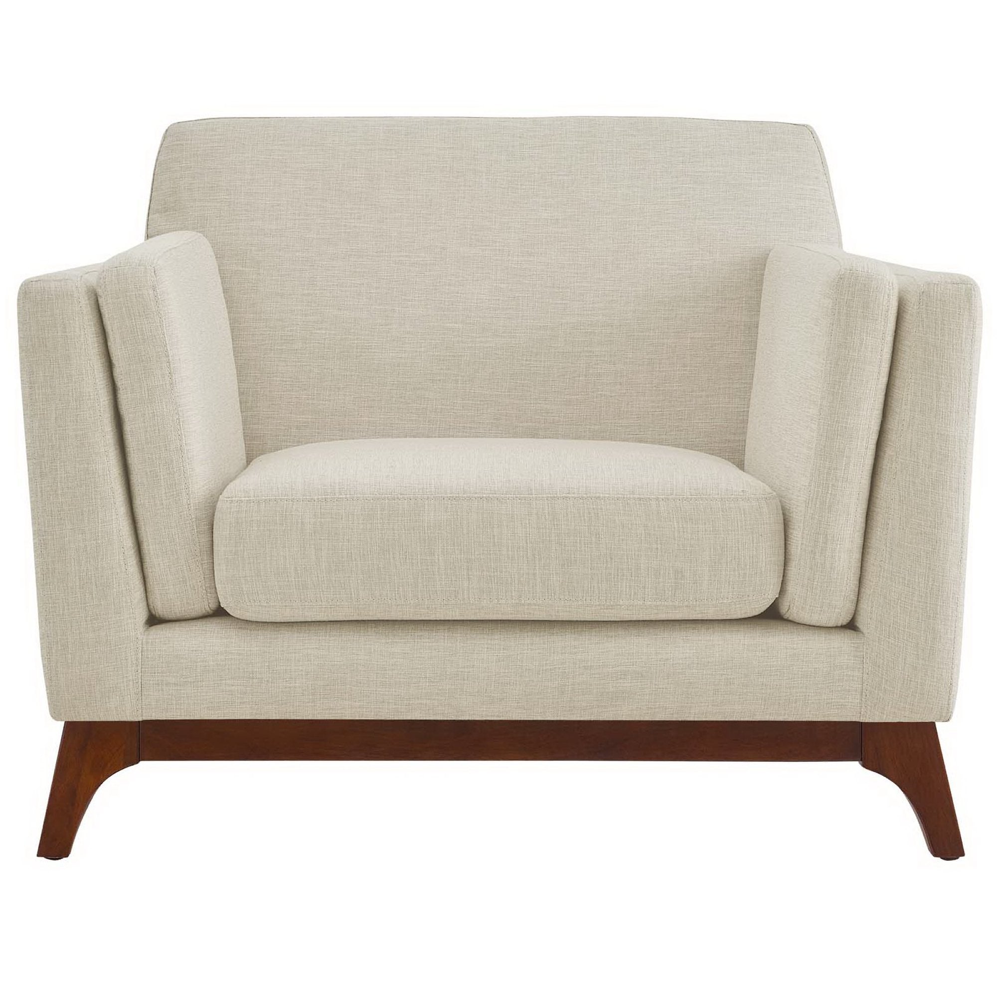 Chance Upholstered Fabric Armchair - Beige