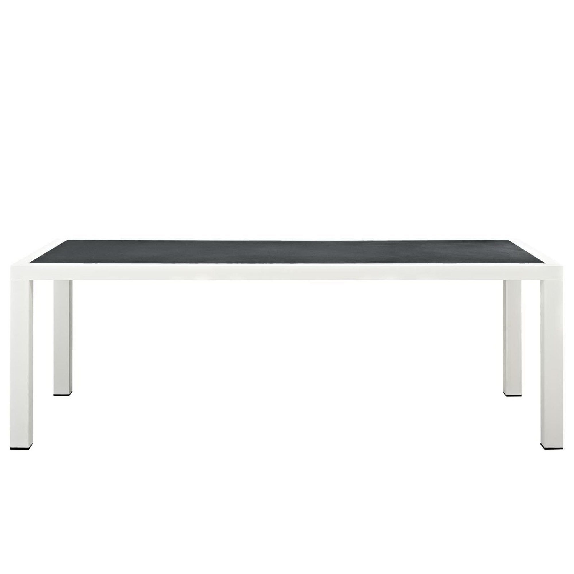 Stance 7 Piece Outdoor Patio Aluminum Dining Set - White Gray