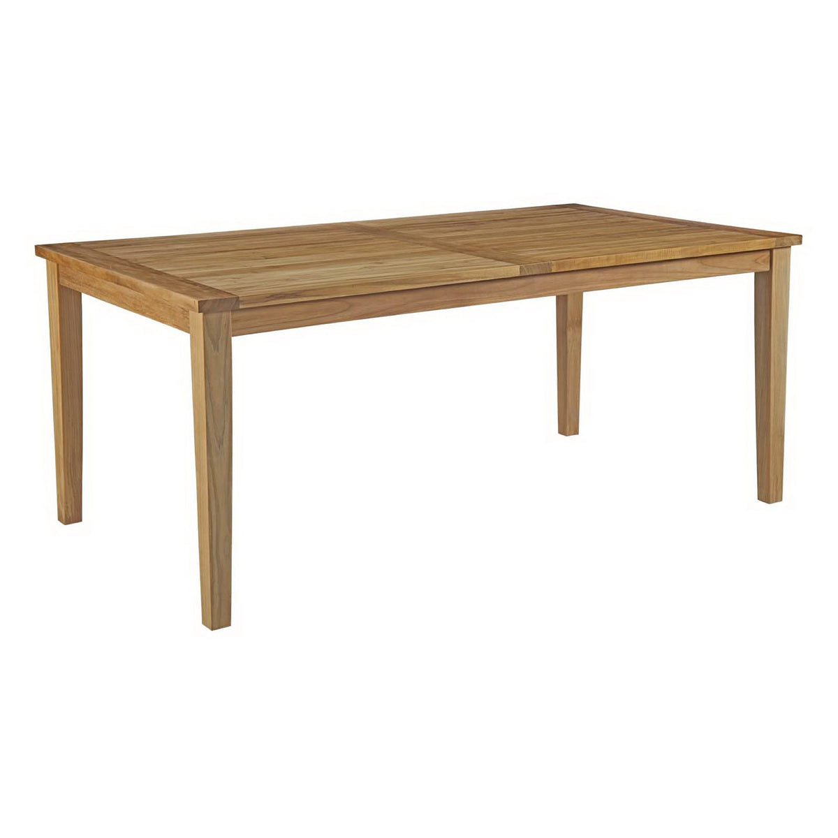 Marina 9 Piece Outdoor Patio Teak Dining Set - Natural (8 Chairs, Table)