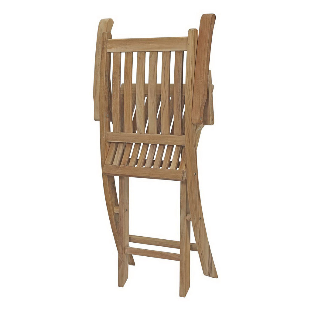 Marina 7 Piece Outdoor Patio Teak Dining Set - Natural (EEI-3206-NAT-SET)