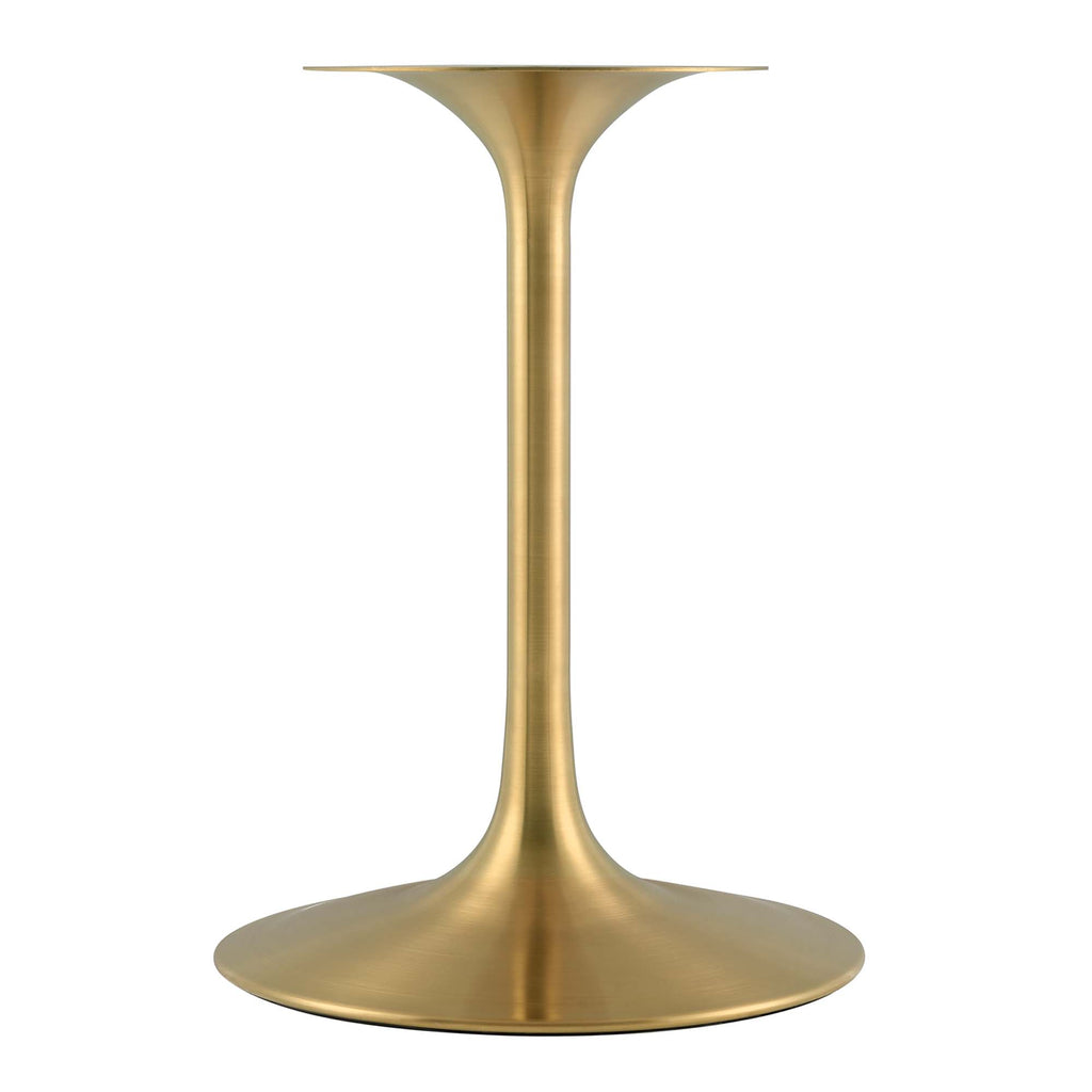Lippa 36" Square Wood Dining Table - Gold White
