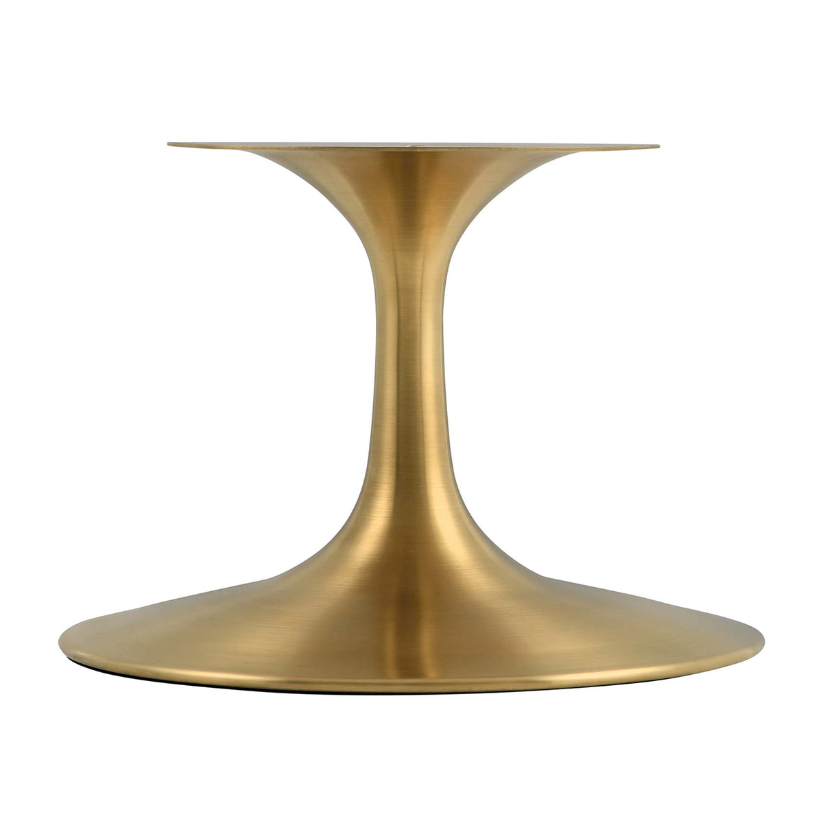 Lippa 42" Oval Wood Coffee Table - Gold White