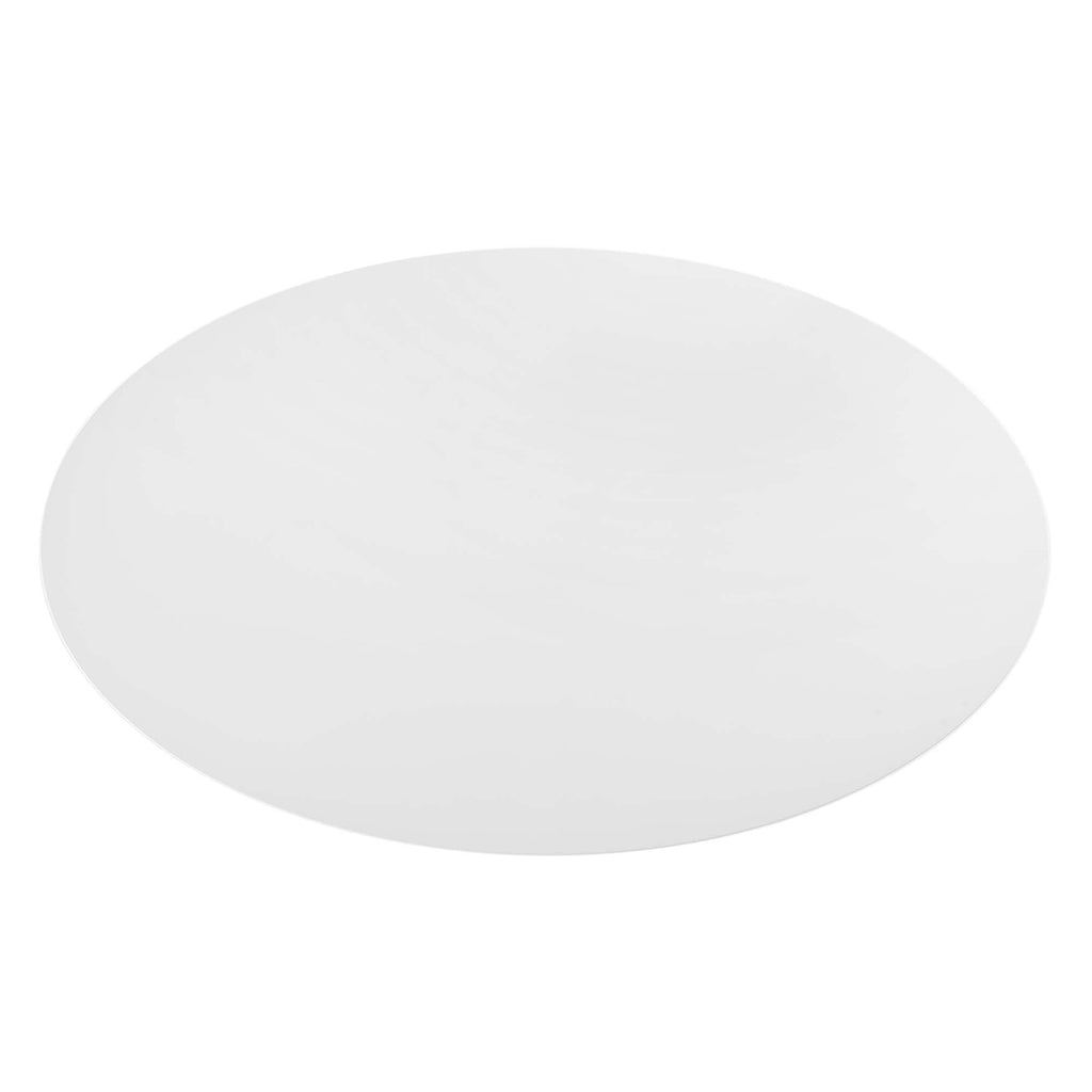 Lippa 78" Oval Wood Dining Table - Gold White