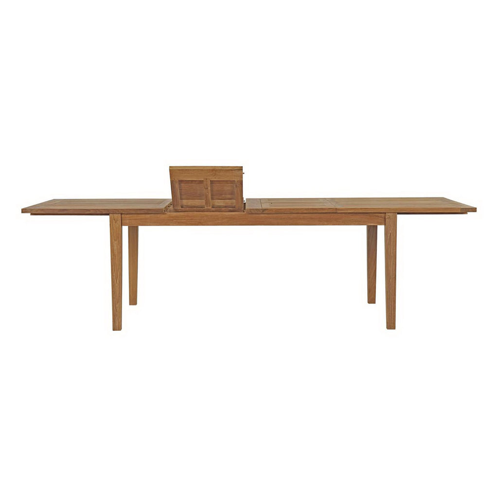 Marina 7 Piece Outdoor Patio Teak Dining Set - Natural (6 Armchairs, Table)