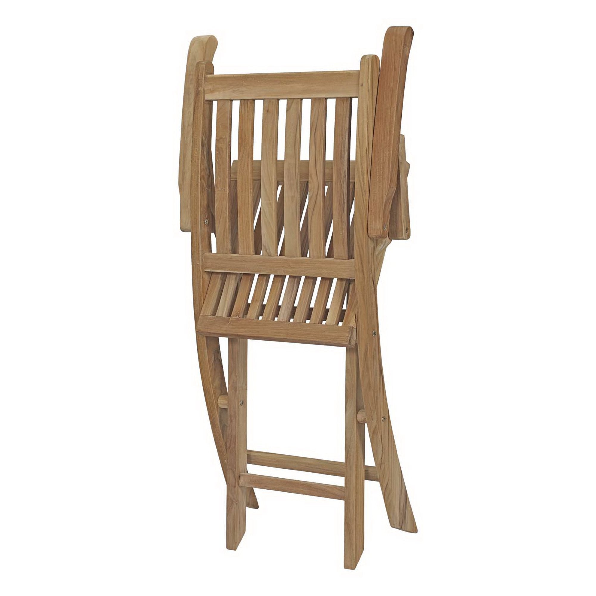 Marina 9 Piece Outdoor Patio Teak Dining Set - Natural (8 Armchairs, Table)