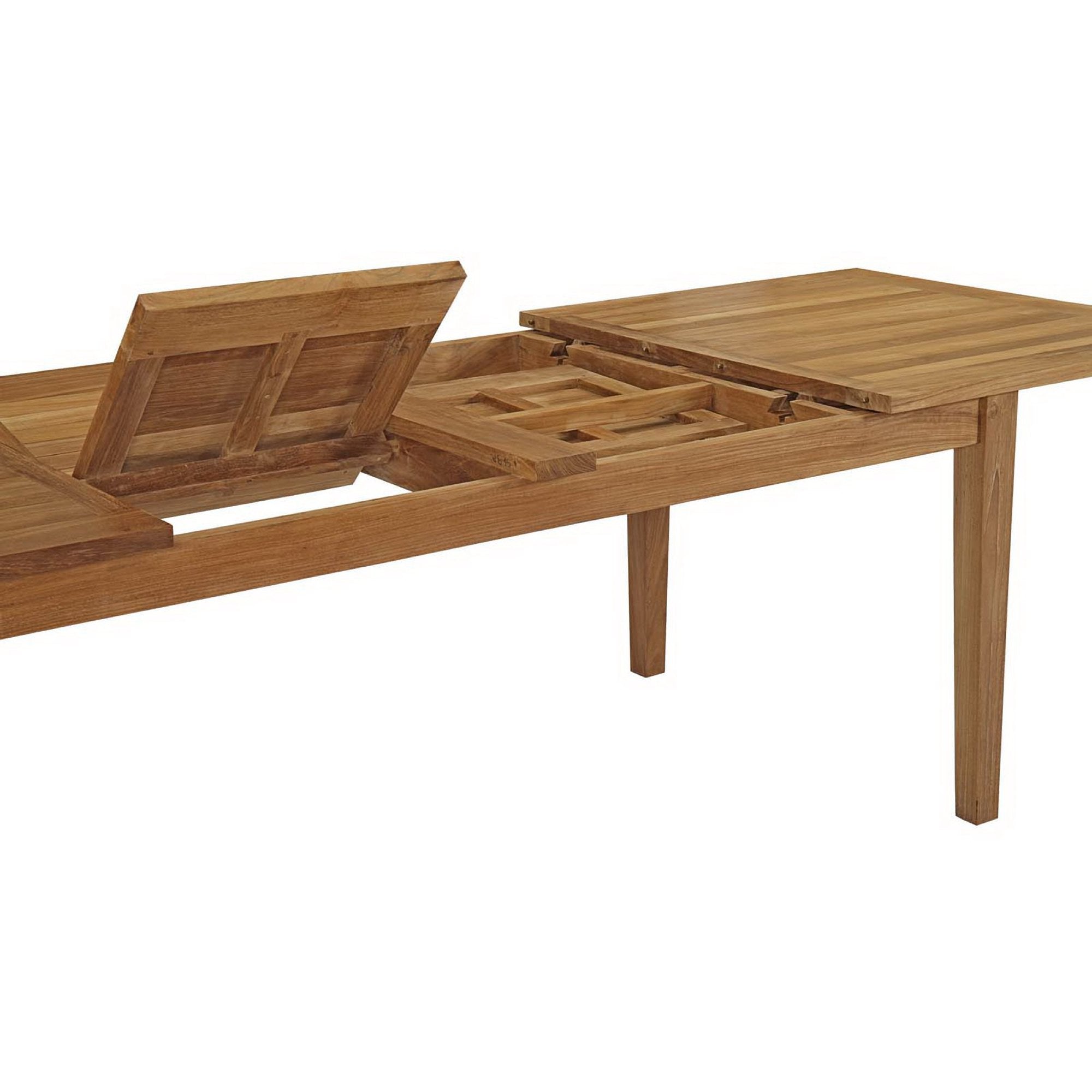 Marina 9 Piece Outdoor Patio Teak Dining Set - Natural (8 Armchairs, Table)