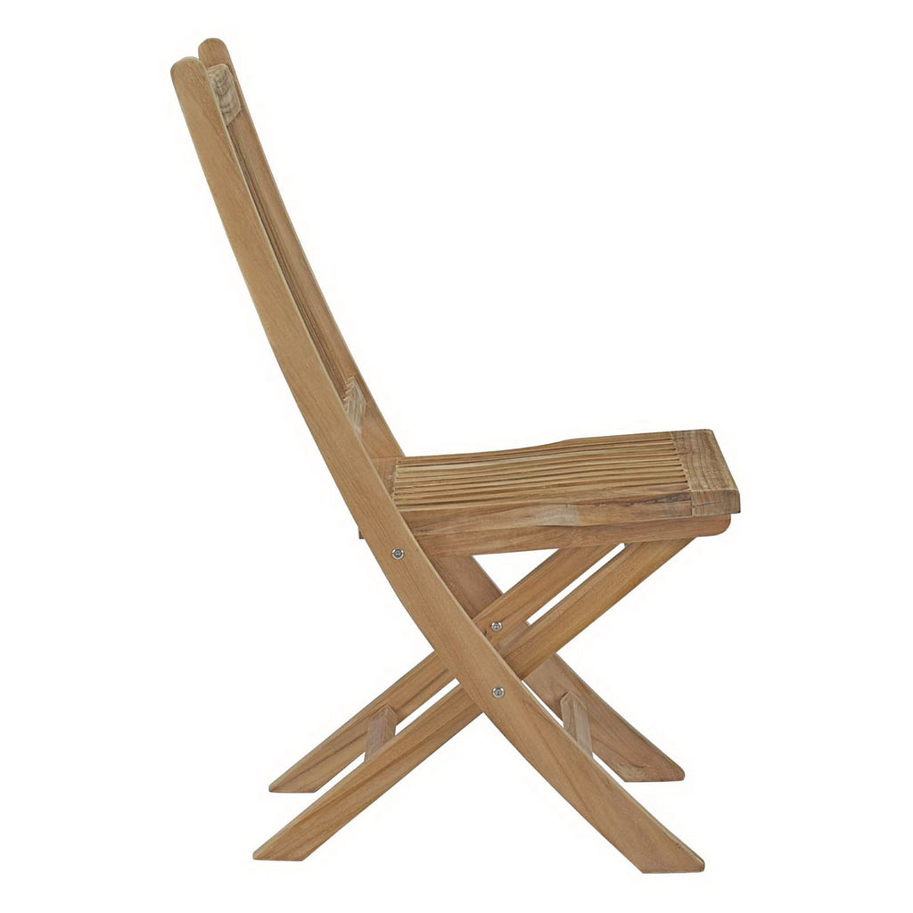Marina 7 Piece Outdoor Patio Teak Dining Set - Natural (EEI-3290-NAT-SET)
