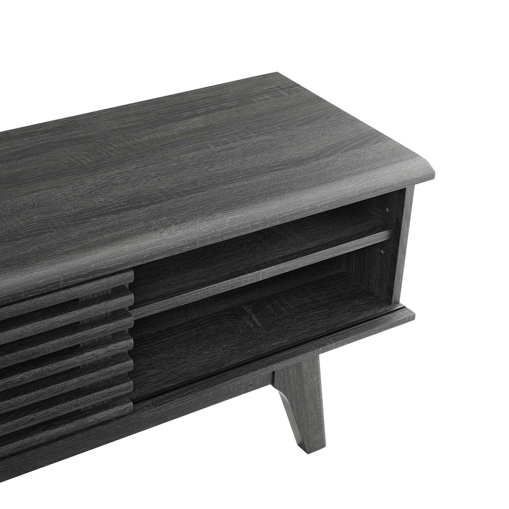 Render 70" Entertainment Center TV Stand - Charcoal