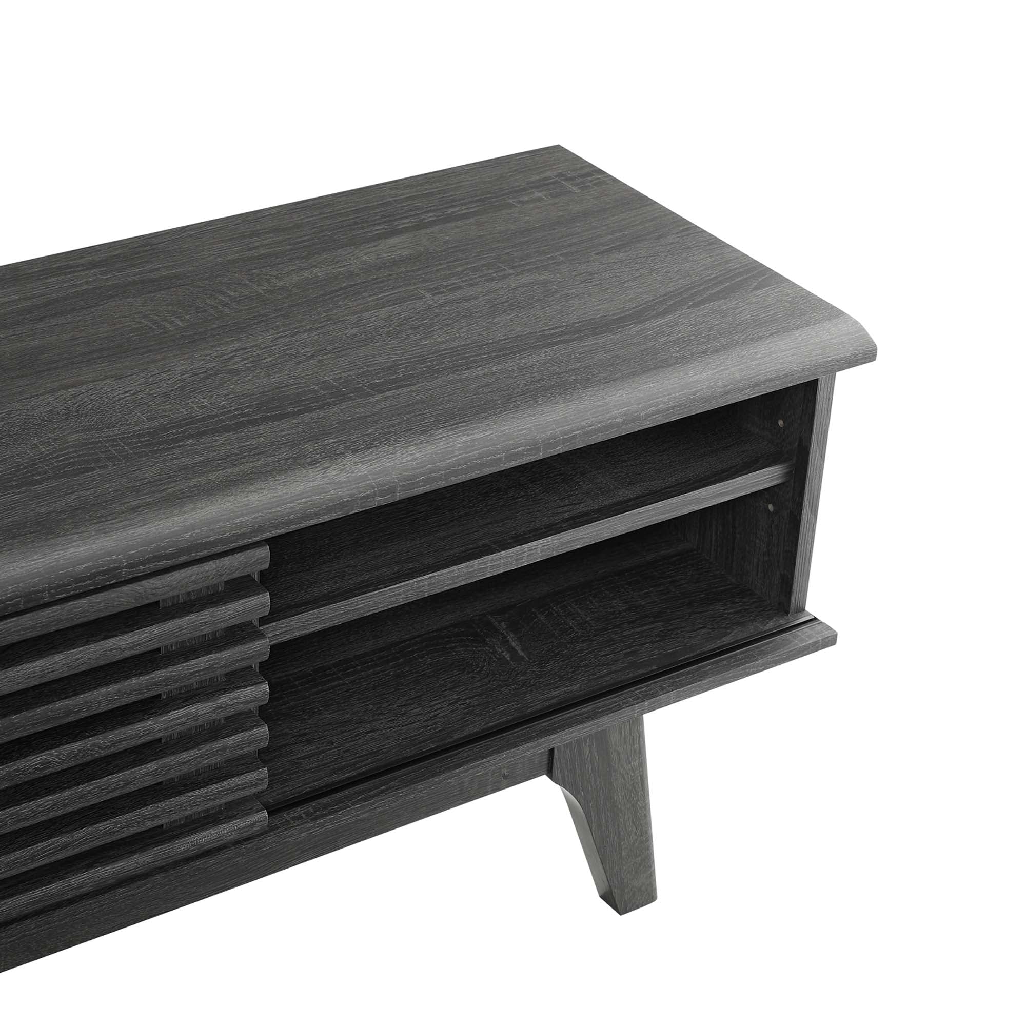 Render 70" Entertainment Center TV Stand - Charcoal