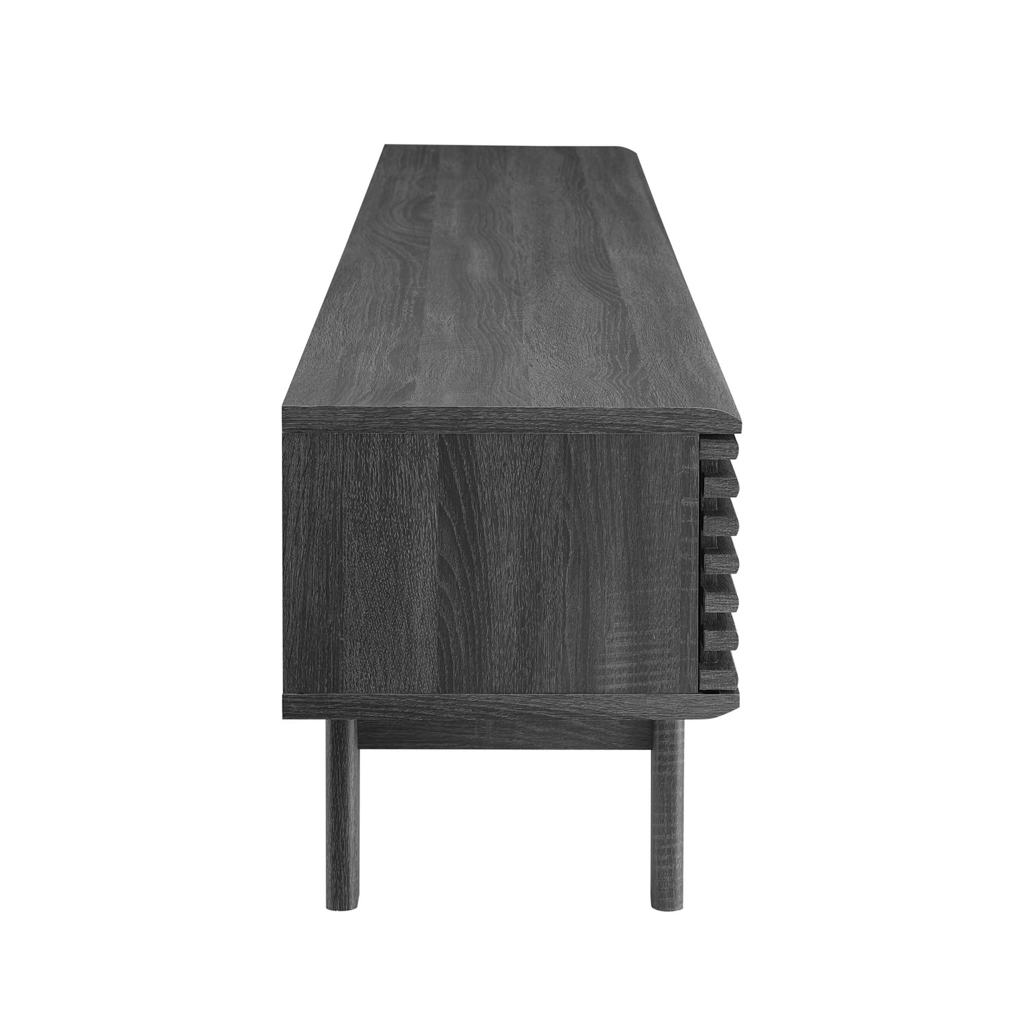 Render 70" Entertainment Center TV Stand - Charcoal