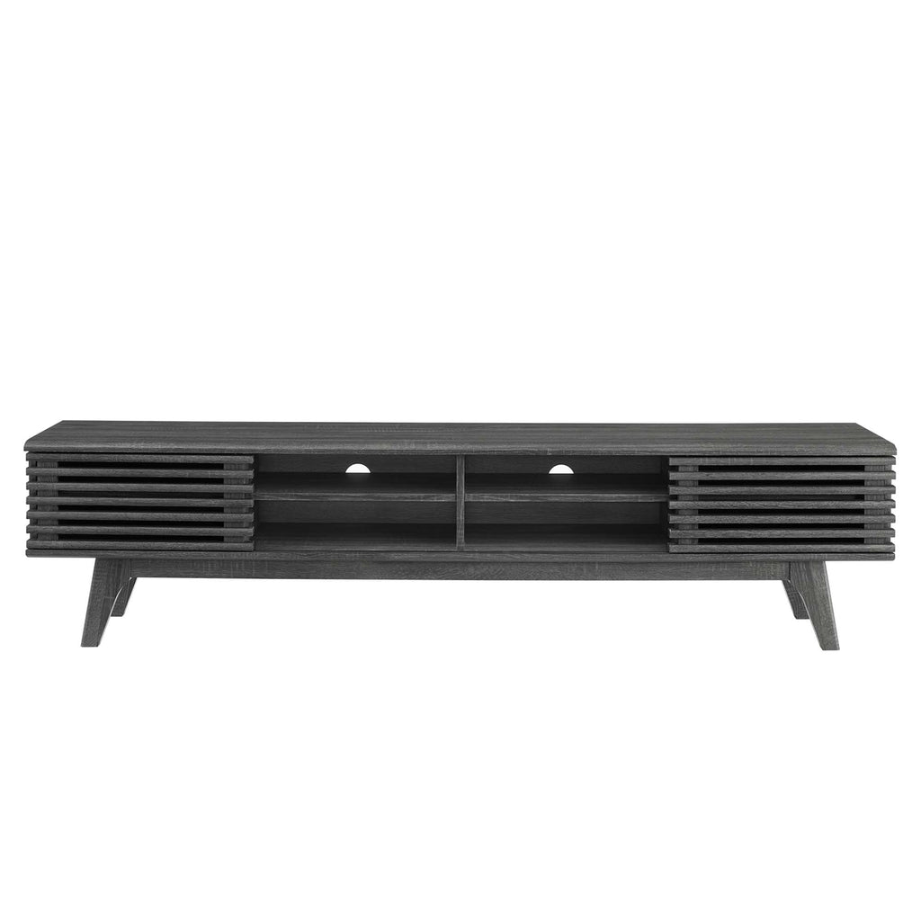 Render 70" Entertainment Center TV Stand - Charcoal