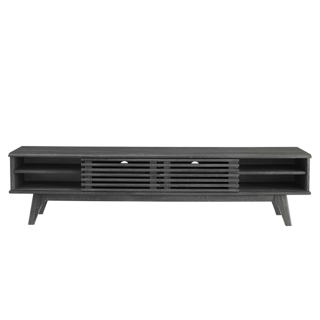 Render 70" Entertainment Center TV Stand - Charcoal