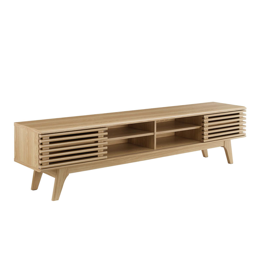 Render 70" Entertainment Center TV Stand - Oak