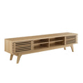 Render 70" Entertainment Center TV Stand - Oak