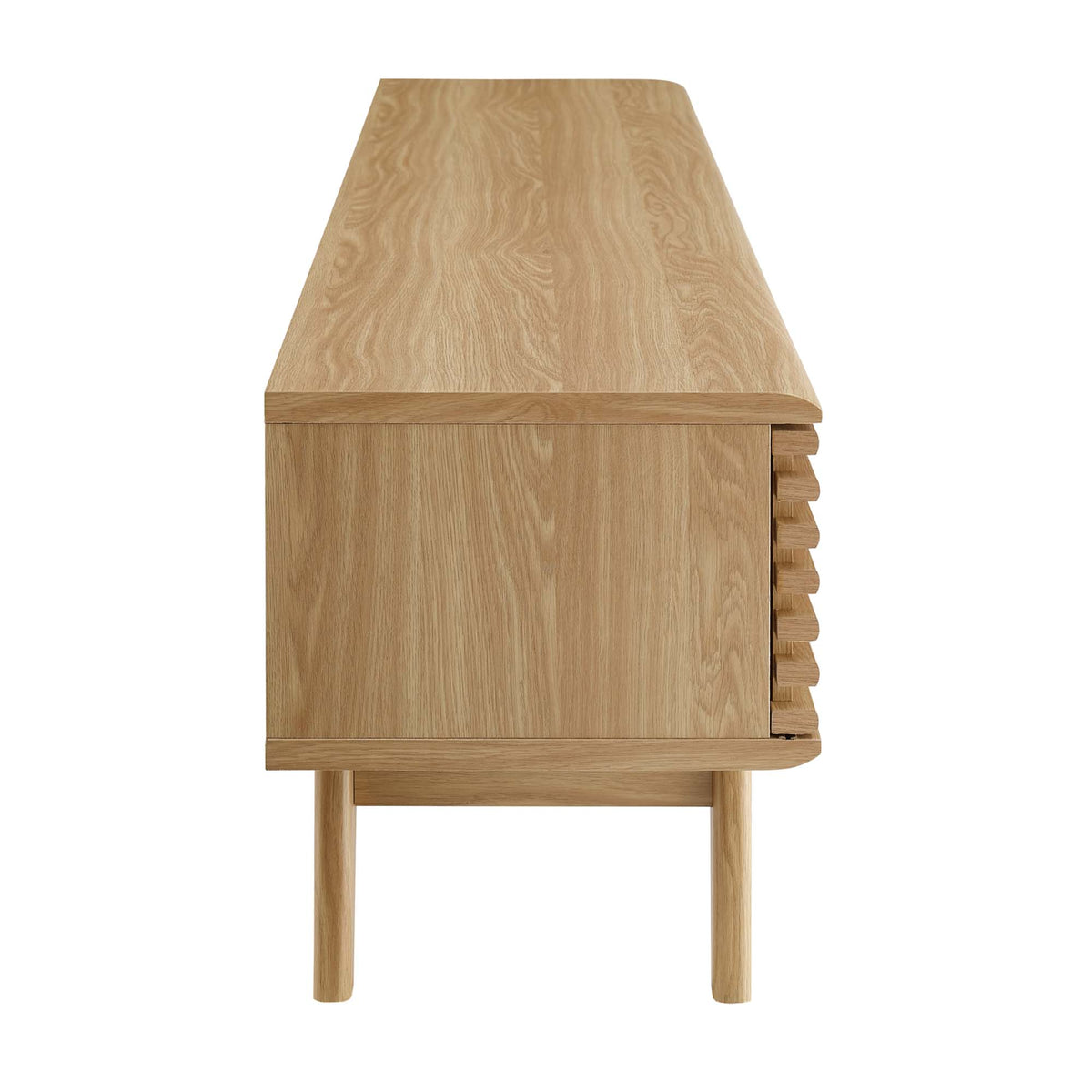 Render 70" Entertainment Center TV Stand - Oak