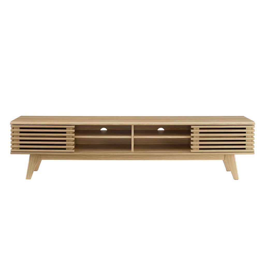 Render 70" Entertainment Center TV Stand - Oak