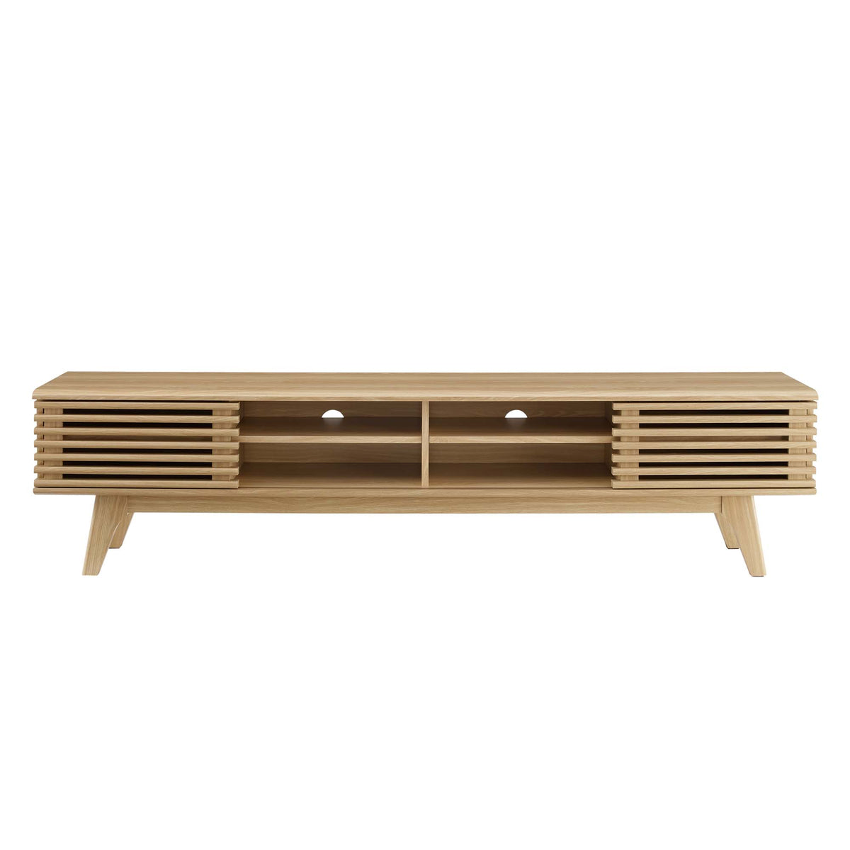 Render 70" Entertainment Center TV Stand - Oak