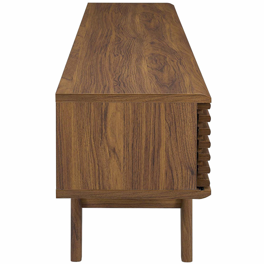 Render 70" Entertainment Center TV Stand - Walnut Walnut