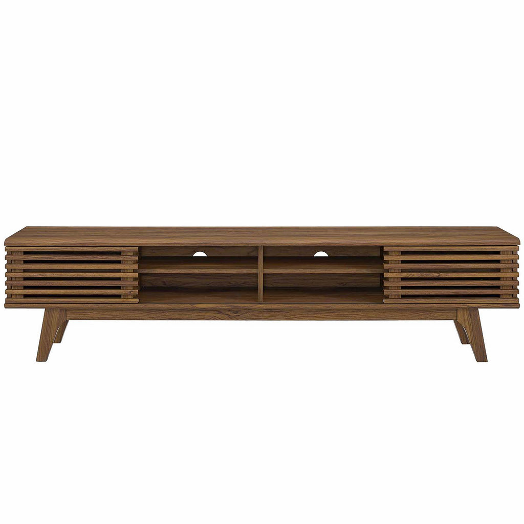 Render 70" Entertainment Center TV Stand - Walnut Walnut