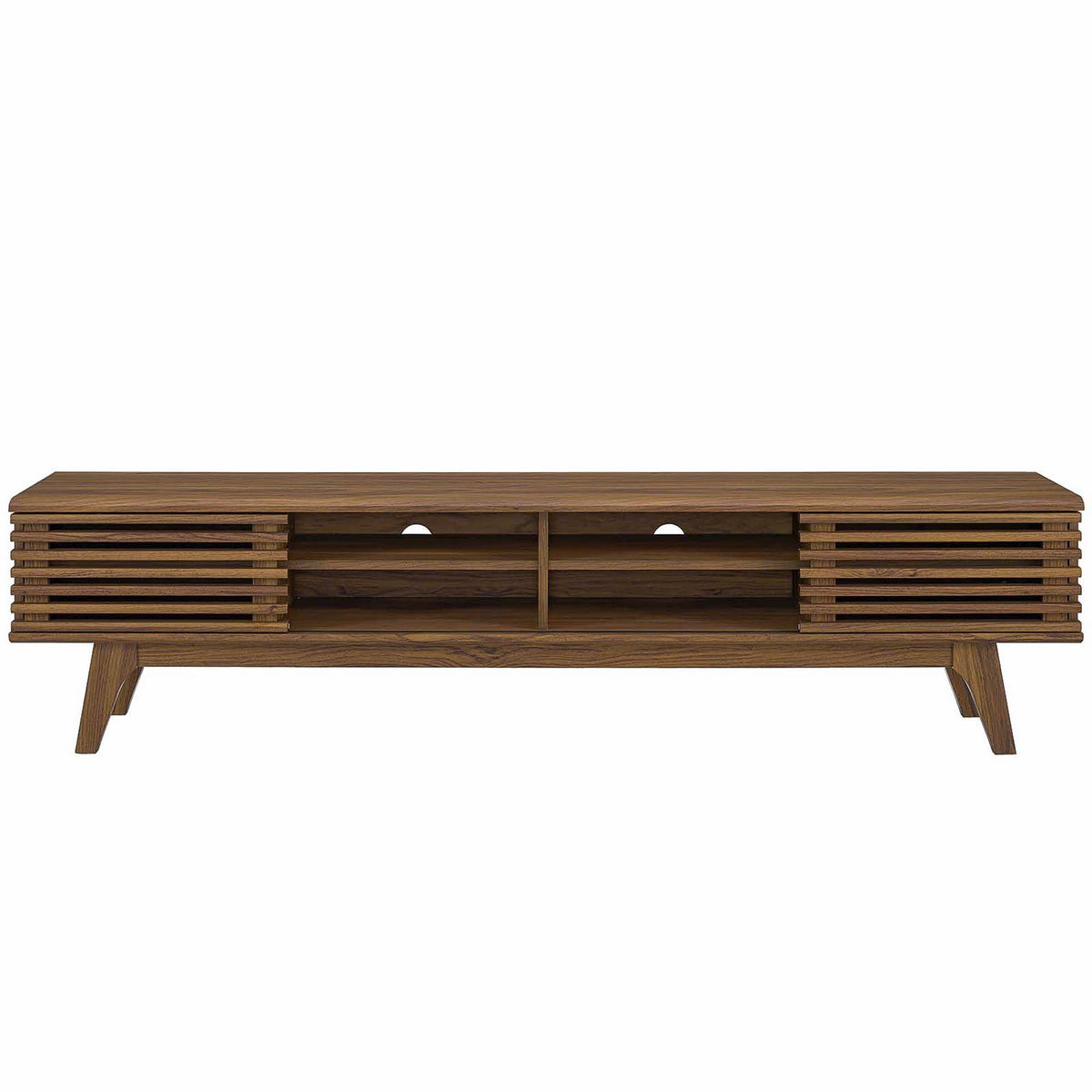 Render 70" Entertainment Center TV Stand - Walnut Walnut