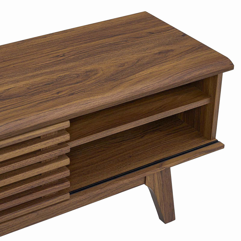 Render 70" Entertainment Center TV Stand - Walnut Walnut