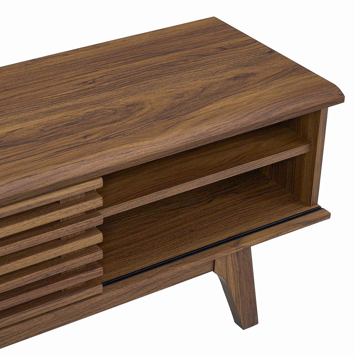Render 70" Entertainment Center TV Stand - Walnut Walnut