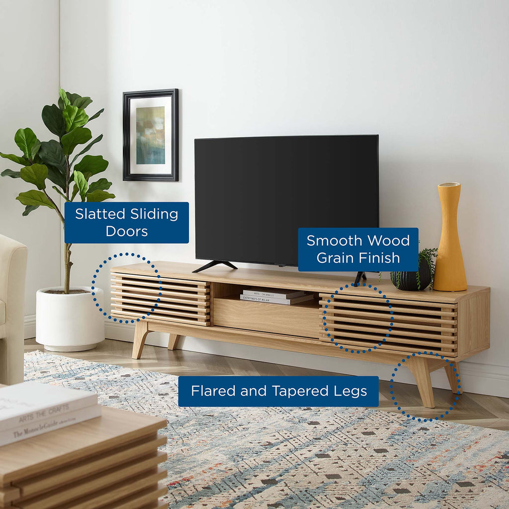 Render 70" TV Stand - Oak