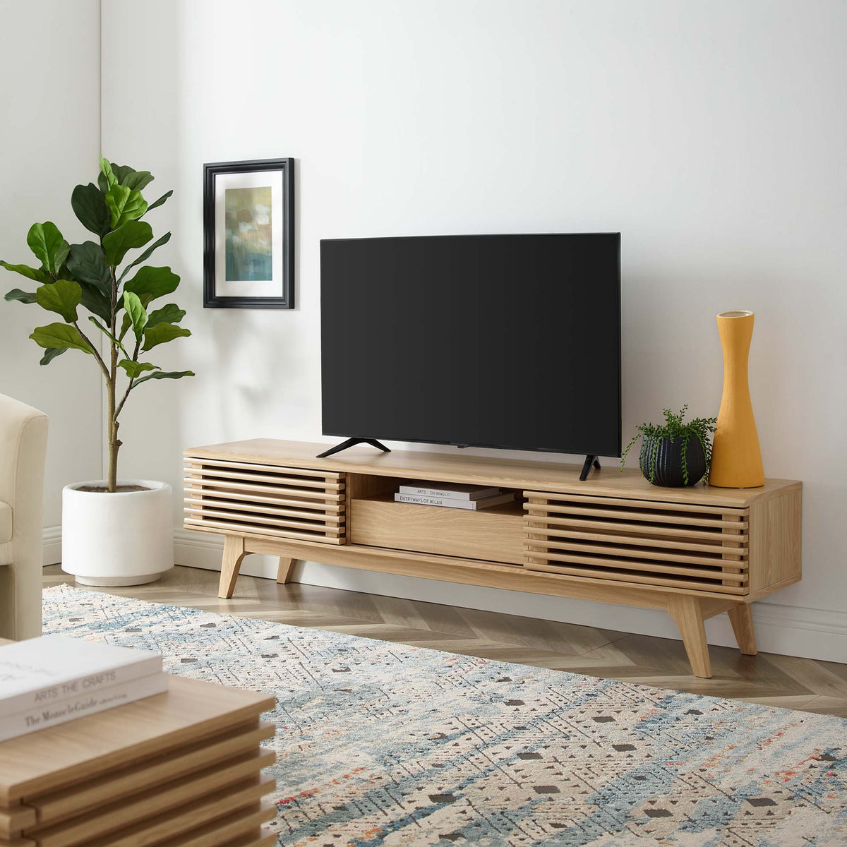 Render 70" TV Stand - Oak