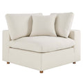Commix Down Filled Overstuffed Corner Chair - Light Beige