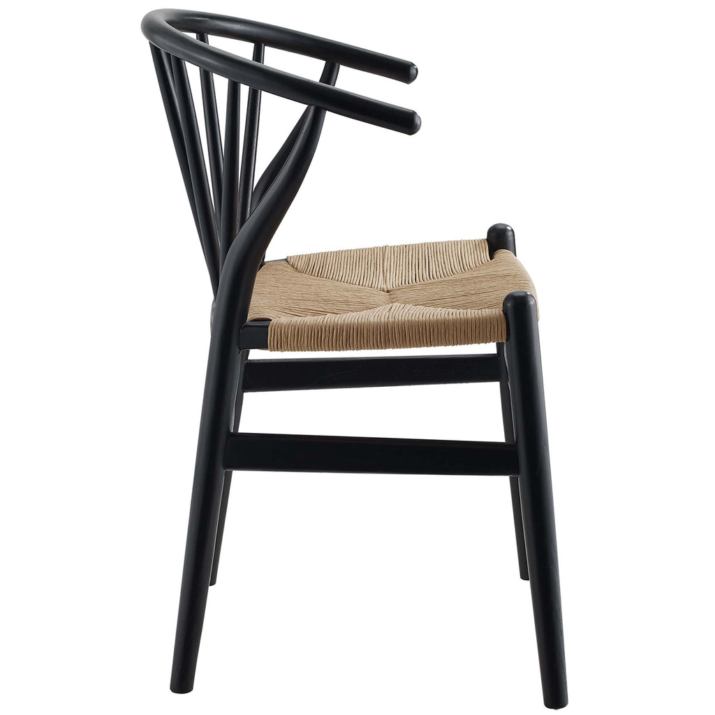 Flourish Spindle Wood Dining Side Chair - Black