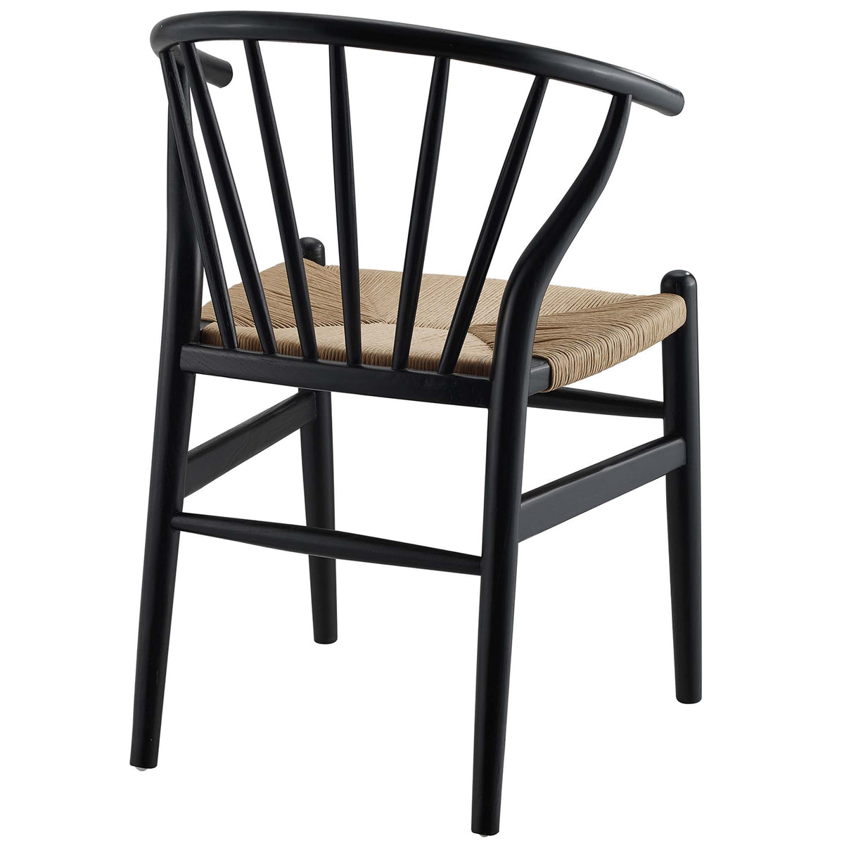 Flourish Spindle Wood Dining Side Chair - Black