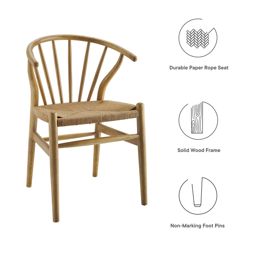Flourish Spindle Wood Dining Side Chair - Natural