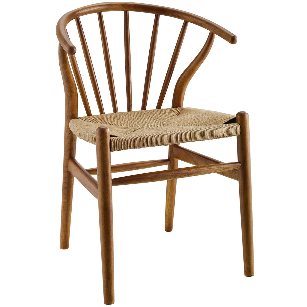 Flourish Spindle Wood Dining Side Chair - Walnut
