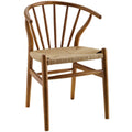 Flourish Spindle Wood Dining Side Chair - Walnut