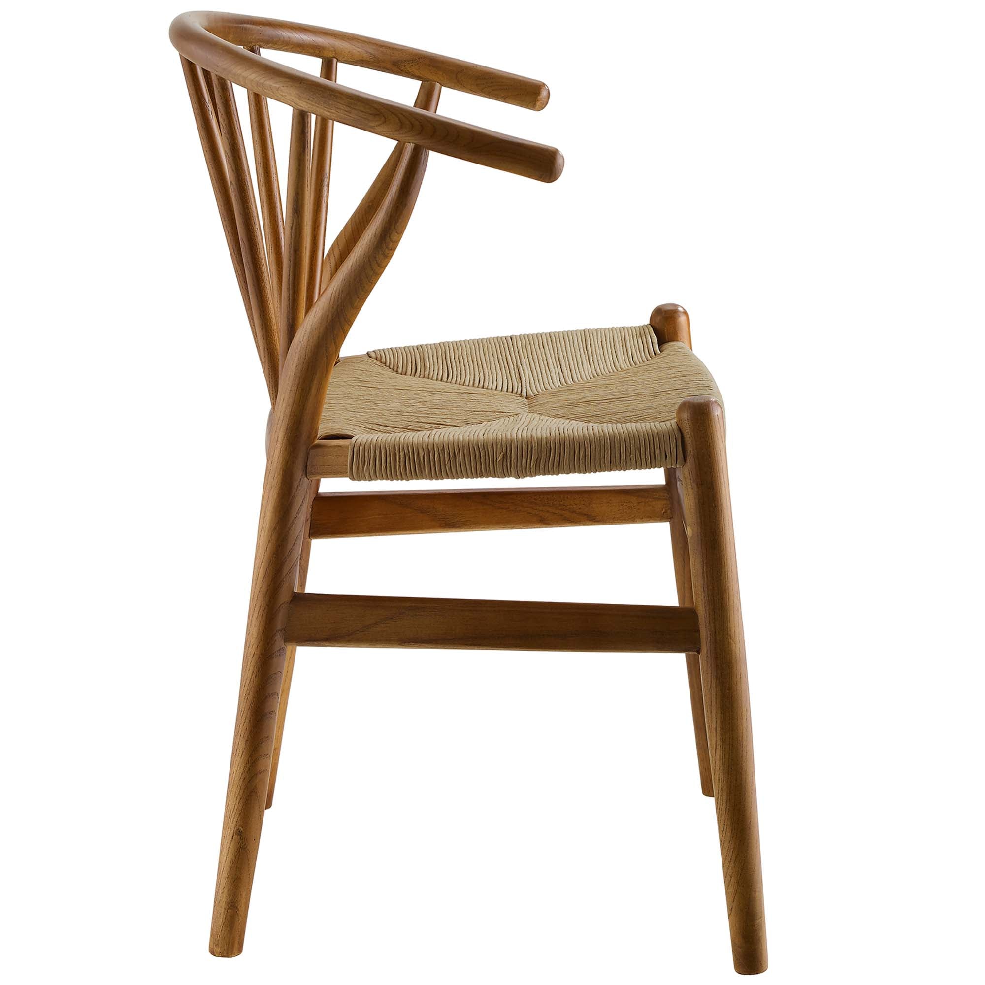 Flourish Spindle Wood Dining Side Chair - Walnut
