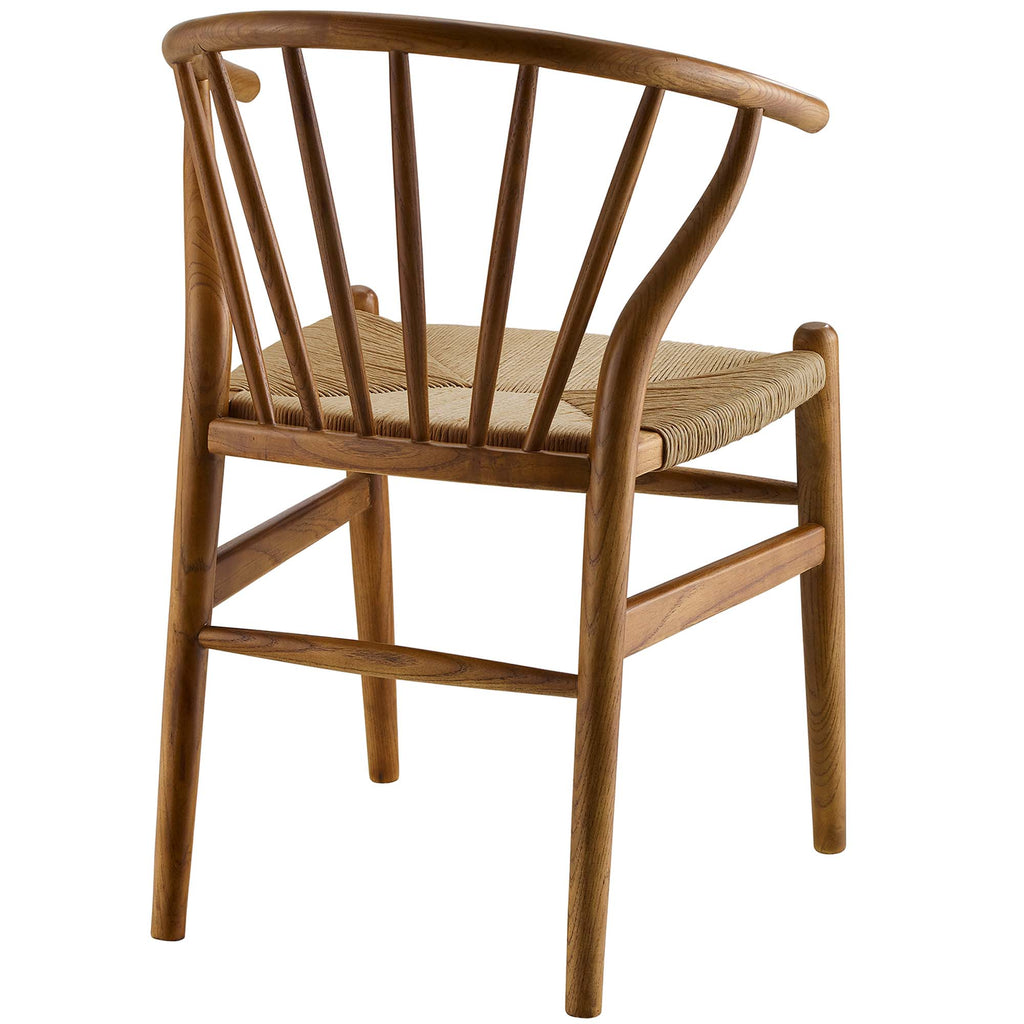 Flourish Spindle Wood Dining Side Chair - Walnut