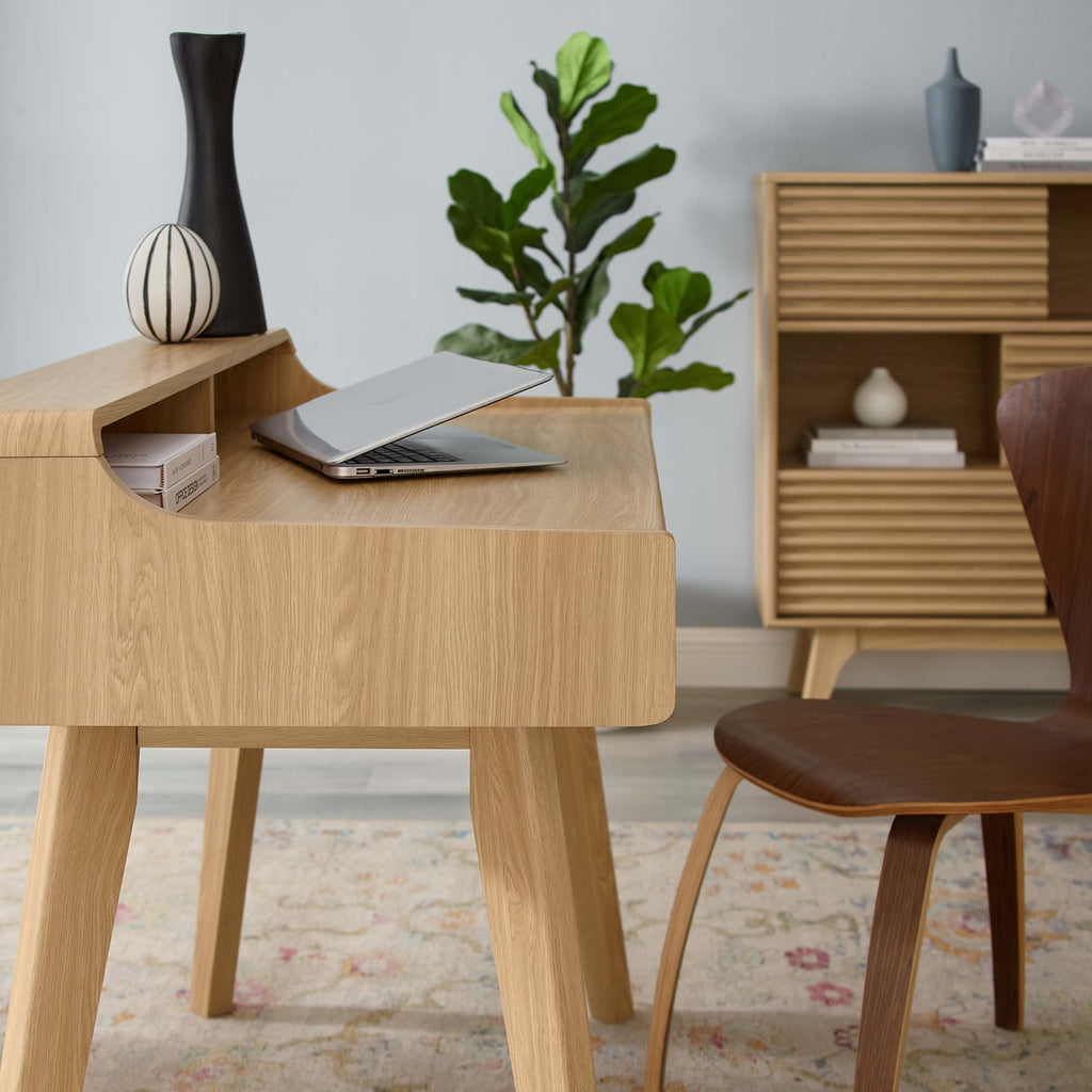 Render Writing Desk - Oak