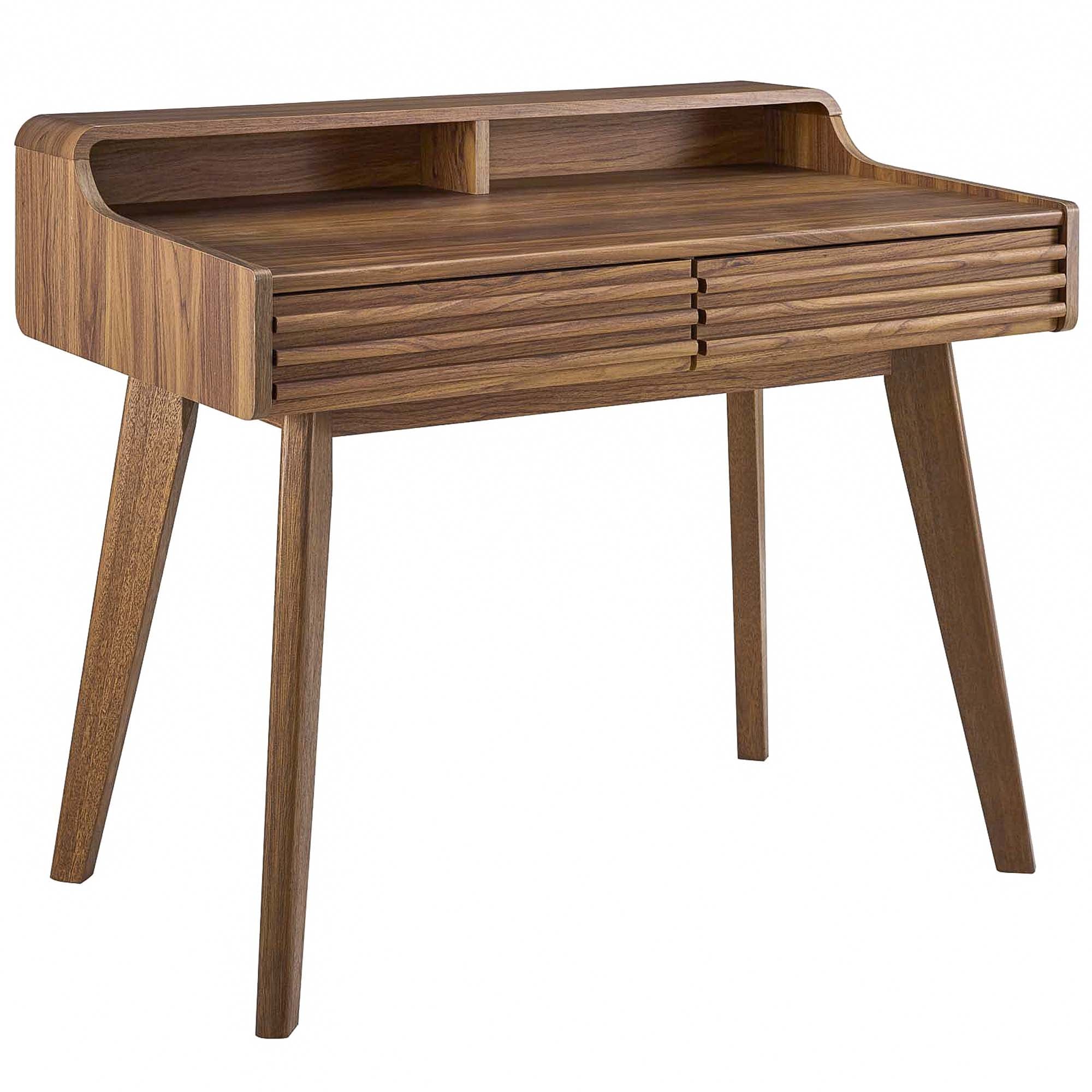 Render Writing Desk - Walnut