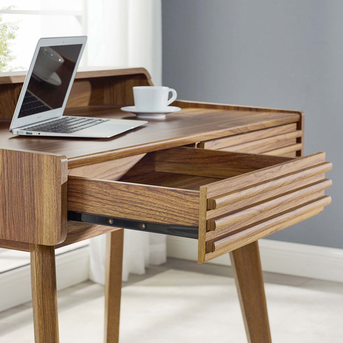 Render Writing Desk - Walnut