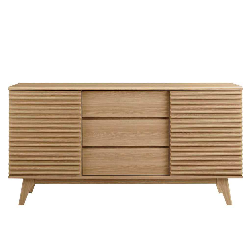 Render 63" Sideboard Buffet Table or TV Stand - Oak