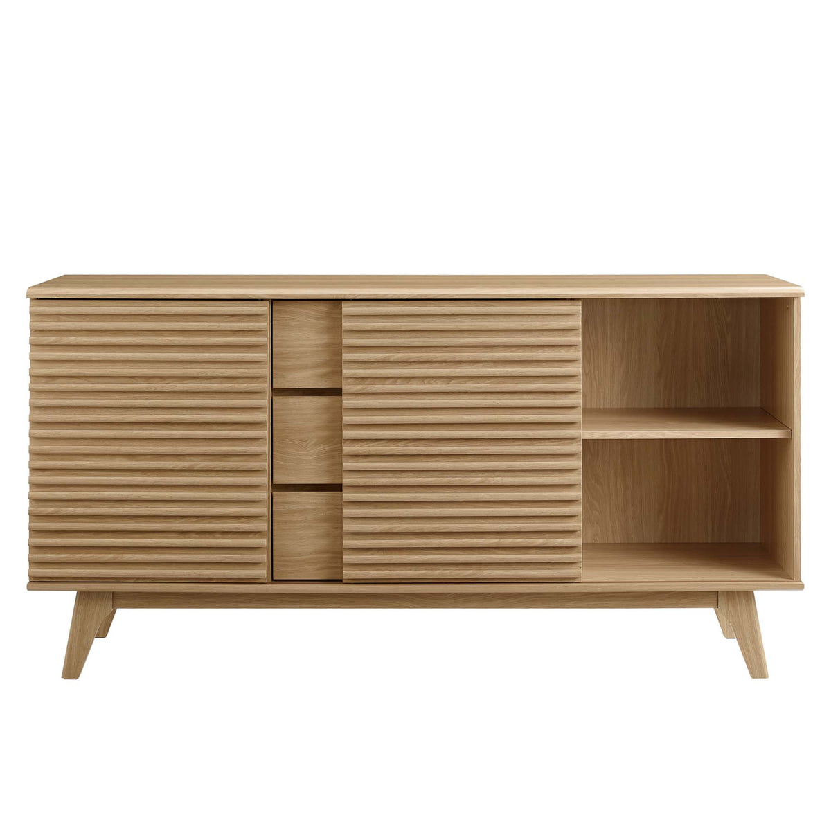 Render 63" Sideboard Buffet Table or TV Stand - Oak