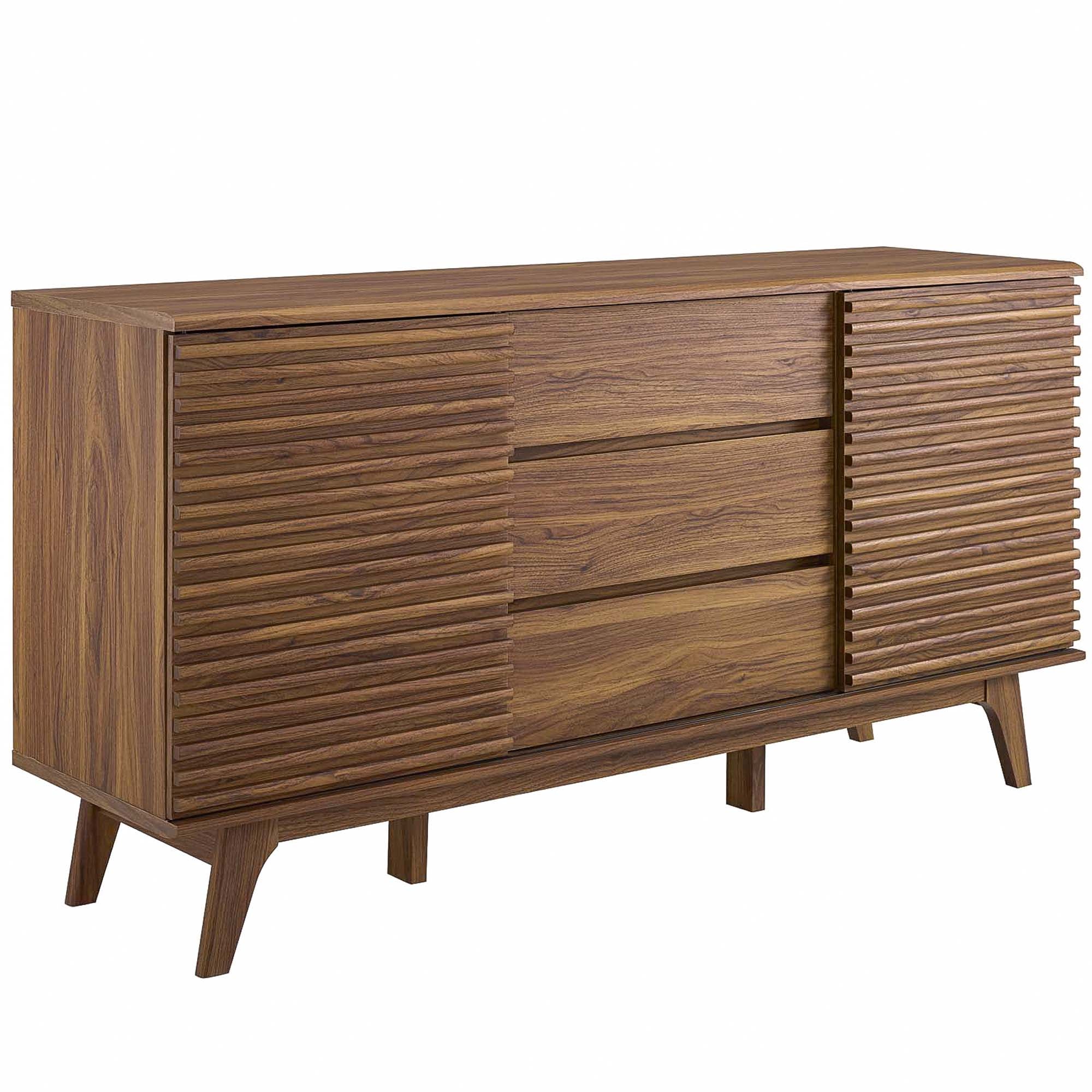 Render 63" Sideboard Buffet Table or TV Stand - Walnut